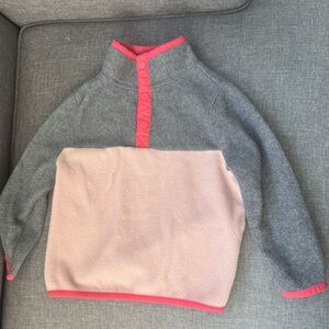 Old Navy Pink and Gray Fleece Sweatshirt-2T